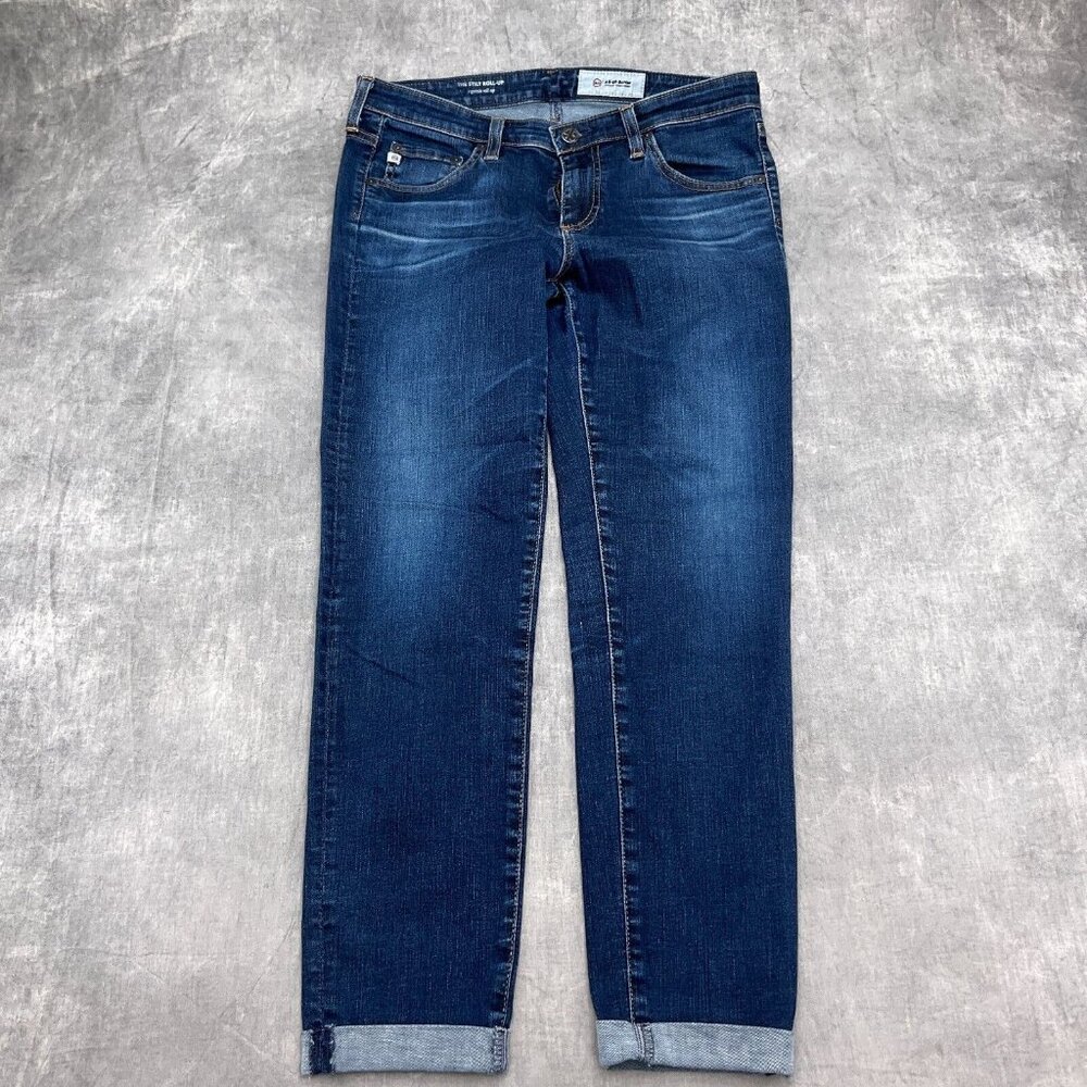 Adriano‎ Goldschmied Jeans Women 29 Stilt Roll Up Cigarette Low Stretch USA